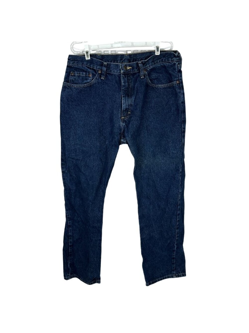 Wrangler Premium Quality Mens Jeans Size 36x30 Dark Wash Straight Fit